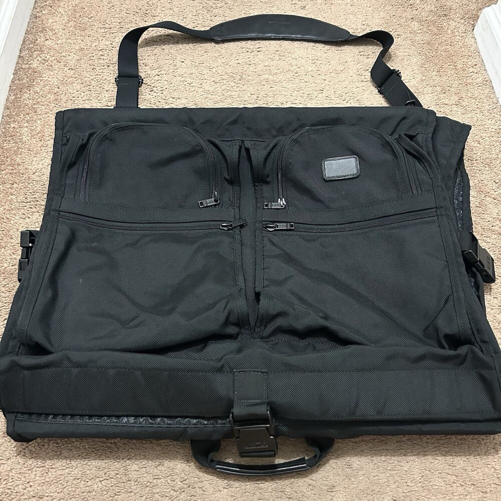 TUMI Alpha Classic Garment Bag 231D3 Bifold Travel Ballistic Nylon Black